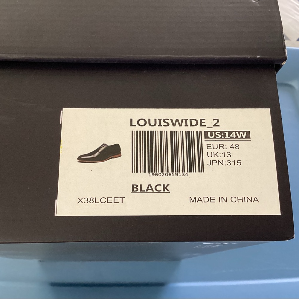 Louiswide Men's Black Oxfords